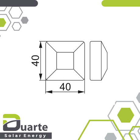 Baks Schutzkappe - für PAL40H40 Aluminiumprofil